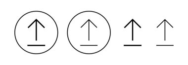 Web ve mobil uygulama için simge vektörü yükle. veri işareti ve sembolü yükle