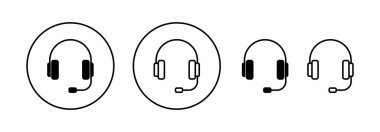 Headphone icon vector for web and mobile app. headphone sign and symbol