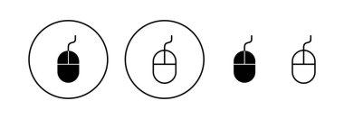 Web ve mobil uygulama için fare simgesi vektörü. Tıklama işareti ve sembol. işaretleyici simgesi vektörü.