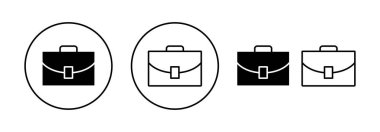 Briefcase icon vector for web and mobile app. suitcase sign and symbol. luggage symbol.