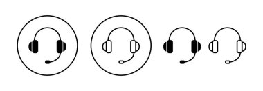 Headphone icon vector for web and mobile app. headphone sign and symbol