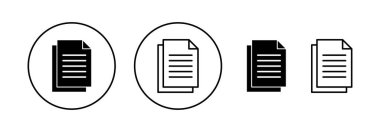 Document icon vector for web and mobile app. Paper sign and symbol. File Icon