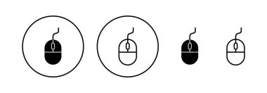 Web ve mobil uygulama için fare simgesi vektörü. Tıklama işareti ve sembol. işaretleyici simgesi vektörü.