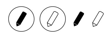 Web ve mobil uygulama için kalem simgesi vektörü. Kalem işareti ve sembol. Simge vektörünü düzenle