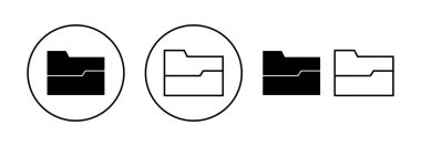 Folder icon vector for web and mobile app. folder sign and symbol