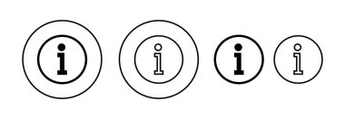 Information sign icon vector for web and mobile app. about us sign and symbol. question mark icon