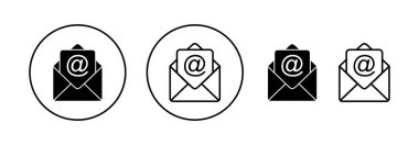 Web ve mobil uygulama için e- posta simgesi vektörü. e-posta işareti ve sembol. E- posta simgesi. Zarf simgesi