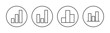Growing graph Icon vector for web and mobile app. Chart sign and symbol. diagram icon