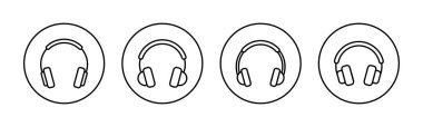 Headphone icon vector for web and mobile app. headphone sign and symbol