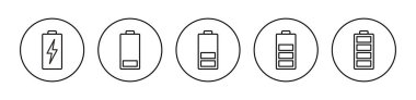 Battery icon vector for web and mobile app. battery charging sign and symbol. battery charge level