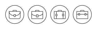 Briefcase icon vector for web and mobile app. suitcase sign and symbol. luggage symbol.