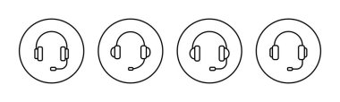 Headphone icon vector for web and mobile app. headphone sign and symbol