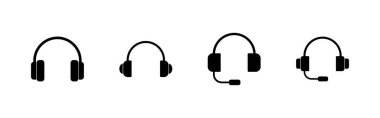Kulaklık simgeleri ayarlandı. Kulaklık işareti ve sembol
