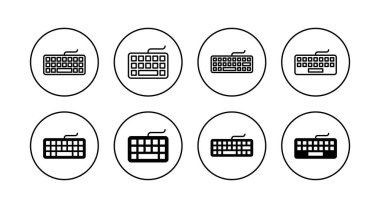 Klavye simgeleri ayarlandı. Klavye işareti ve simgesi