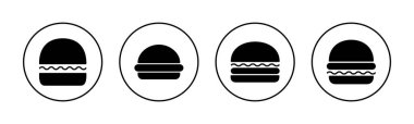 Burger icon vector for web and mobile app. burger sign and symbol. hamburger