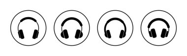 Headphone icon vector for web and mobile app. headphone sign and symbol