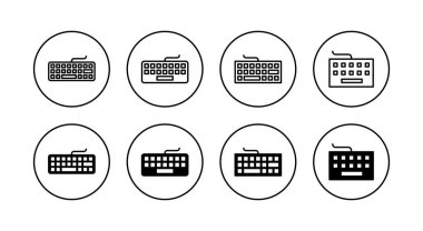 Klavye simgeleri ayarlandı. Klavye işareti ve simgesi