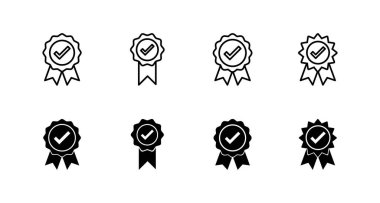 Onaylanmış simge seti. Onaylanmış Madalya Simgesi