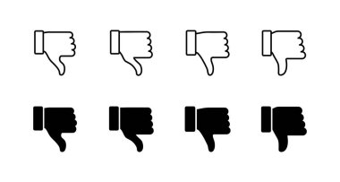 Hoşlanmayan simgeler ayarlandı. İşaret ve sembolden hoşlanmaz. Elin başparmağın aşağıda