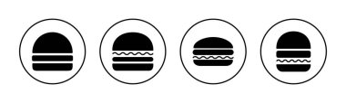 Burger icon vector for web and mobile app. burger sign and symbol. hamburger