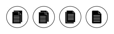 Document icon vector for web and mobile app. Paper sign and symbol. File Icon