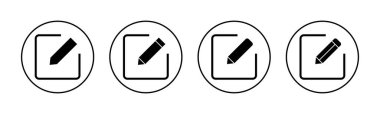 Edit icon vector for web and mobile app. edit document sign and symbol. edit text icon. pencil. sign up