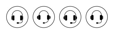 Headphone icon vector for web and mobile app. headphone sign and symbol