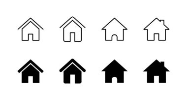 Ev simgeleri hazır. Ev işareti ve sembol