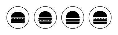 Burger icon vector for web and mobile app. burger sign and symbol. hamburger