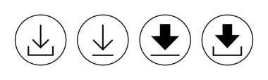 Download icon vector for web and mobile app. Download sign and symbol
