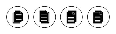 Document icon vector for web and mobile app. Paper sign and symbol. File Icon