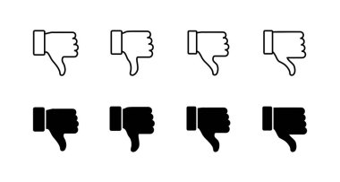 Hoşlanmayan simgeler ayarlandı. İşaret ve sembolden hoşlanmaz. Elin başparmağın aşağıda