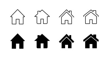 Ev simgeleri hazır. Ev işareti ve sembol