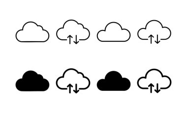 Cloud icon vector for web and mobile app. cloud sign and symbol