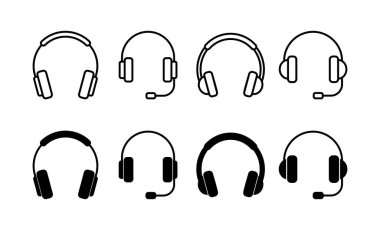 Headphone icon vector for web and mobile app. headphone sign and symbol