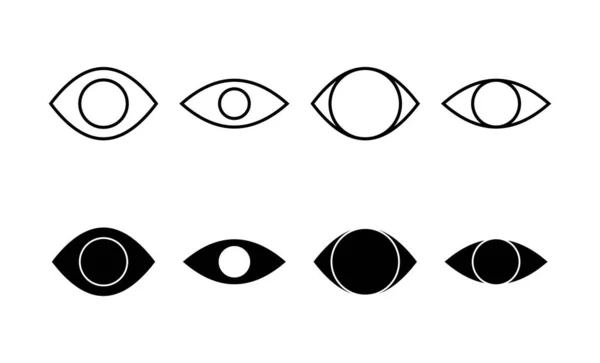 Eye Icon Vector Web Mobile App Eye Sign Symbol Look — ストックベクタ