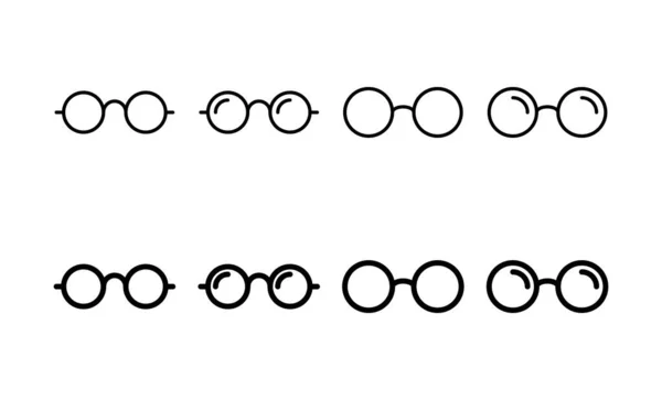 Glasses Icon Vector Web Mobile App Glasses Sign Symbol — Image vectorielle