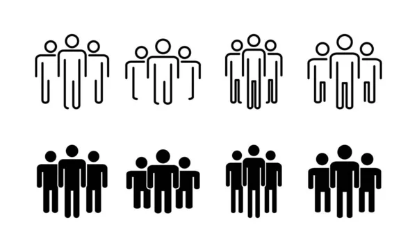 Gente Icono Vector Para Web Aplicación Móvil Signo Símbolo Persona — Archivo Imágenes Vectoriales