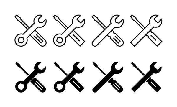 stock vector Repair tools icon vector for web and mobile app. tool sign and symbol. setting icon. Wrench and screwdriver. Service