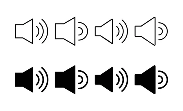 Lautsprechersymbolvektor Für Web Und Mobile App Lautstärkezeichen Und Symbol Lautsprechersymbol — Stockvektor