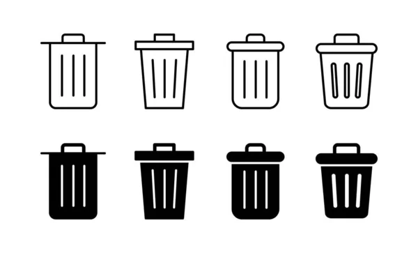 Trash Icon Vektor Für Web Und Mobile App Mülleimer Symbol — Stockvektor