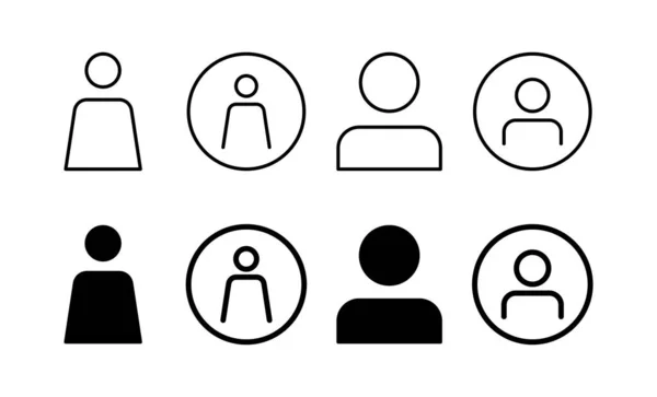 用于Web和移动应用程序的用户图标向量 人的标志和符号 人物形象 — 图库矢量图片