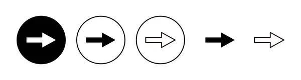 Conjunto Iconos Flecha Signo Flecha Símbolo Para Diseño Web — Archivo Imágenes Vectoriales