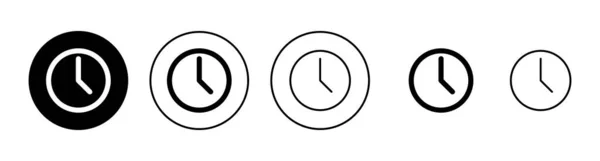 stock vector Clock icons set. Time sign and symbol. watch icon