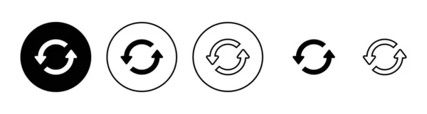 Symbole Aktualisieren Zeichen Und Symbol Neu Laden Symbole Aktualisieren — Stockvektor