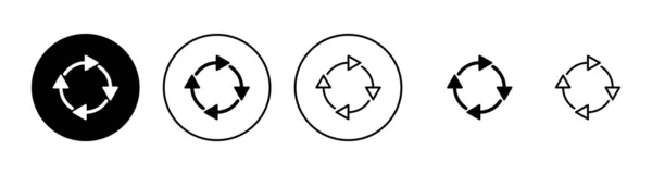 Recycle Icons Gesetzt Recycling Zeichen Und Symbol — Stockvektor