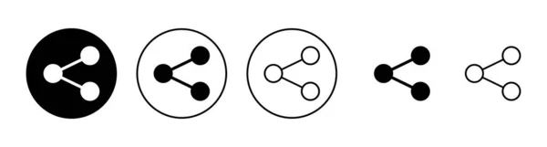 แชร ดไอคอน การแบ นเคร องหมายและส กษณ — ภาพเวกเตอร์สต็อก