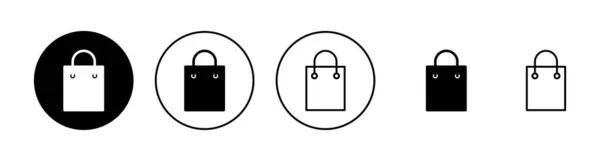 Иконки Сумки Покупок Торговый Знак Символ — стоковый вектор