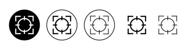Набір Піктограм Призначення Вектор Піктограми Цілі Знак Символ Цільового Маркетингу — стоковий вектор