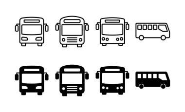 Bus icon vector for web and mobile app. bus sign and symbol. transport symbol